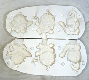 Macky 3 Gatti Scarpati Gattini Garfield Ornamenti Natalizi 631 Ceramica Stampo Scivolo - Foto 1 di 14