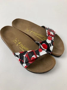 Birkenstock "Papillio" - correas negras, lunares rojos + blancos - Nuevo - talla 41 - Imagen 1 de 14