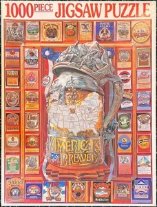 *RAR*1995 White Mountain Puzzle America’s Best Brewers *KOMPLETT* - Bild 1 von 4