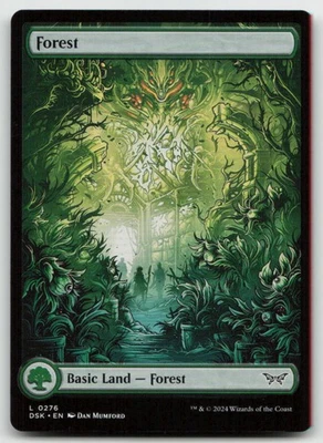MTG Forest (0276) - Full Art L Duskmourn: House of Horror 276 LP - Image 1 of 2
