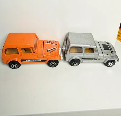 Vintage 1980s Yatming Jeep CJ-7 #1602 Original 4x4 Wrangler Off Road Lot of 2 - Image 1 of 4