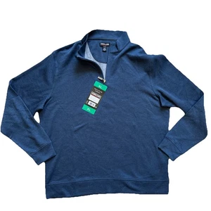 Kirkland Men’s XL Cotton Blend Pullover 1/4 Zip Long Sleeve Mid-Layer - Picture 1 of 3