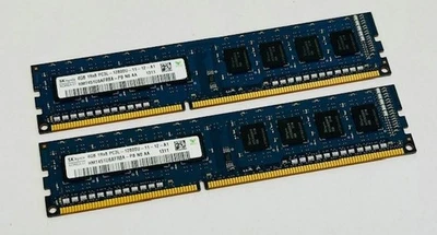 8GB (2x4GB) SK Hynix HP 698650-154 PC3L-12800U 1600MHz 1Rx8 DDR3 Non-ECC Memory - Image 1 of 4