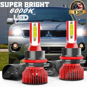 9007 LED Headlight Super Bright 6000K White For Mitsubishi Endeavor 2006-2011 - Picture 1 of 13