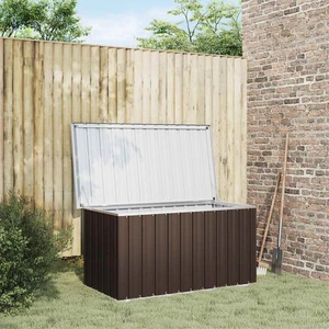 Baule da Giardino Marrone 129x67x65 cm 2391850 - Foto 1 di 5