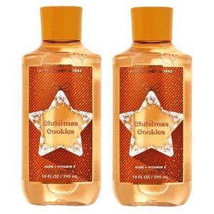 Bath & Body Works Christmas Cookies Shower Gel Bottles 10oz x 2 NEW - Picture 1 of 7