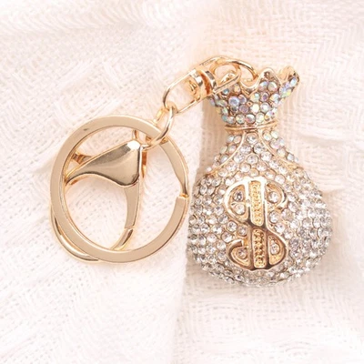 Prosperous Money Bag Keychain: Ideal Daily Decor & Wealth Gift Item - Image 1 of 4