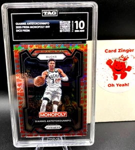 2023-24 Panini Prizm Monopoly Giannis Antetokounmpo DADOS PRIZM SP GEMA MT 10!!! - Imagen 1 de 2