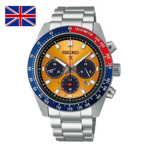 Neu Hot Prospex Speedtimer SSC947 orangefarbenes Zifferblatt Datumsanzeige Quarzuhr - Bild 1 von 8