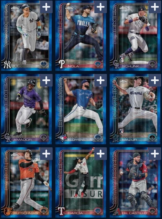 [DIGITAL] Topps Bunt - Topps Chrome Sapphire 25 S1 - Base - A to J - Pick - Image 1 of 1