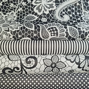 Stoffpaket 4  St. 22 x 50 cm Patchworkstoffe Baumwolle Stoffe - Bild 1 von 2