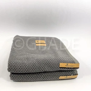 Ecoexistence Eco- melange 2 Piece Set Bath Towels Quick Dry Gray New - Imagen 1 de 6
