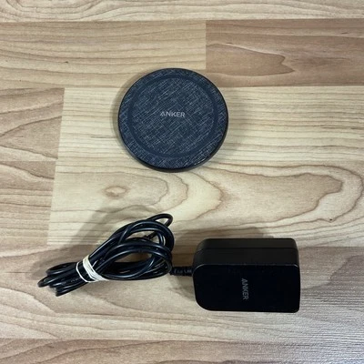 Anker PowerWave II 15W Qi Wireless Charging Pad w/ Wall Charger - Black, Fabric - Image 1 of 4