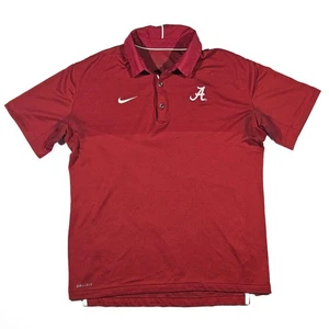 Nike Shirt Herren Medium Rot Alabama Crimson Tide Polo Dri-Fit Kurzarm - Bild 1 von 12