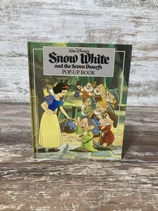 Vintage WALT DISNEY Snow White and Seven Dwarfs Pop Up Book Hardcover - Foto 1 di 9