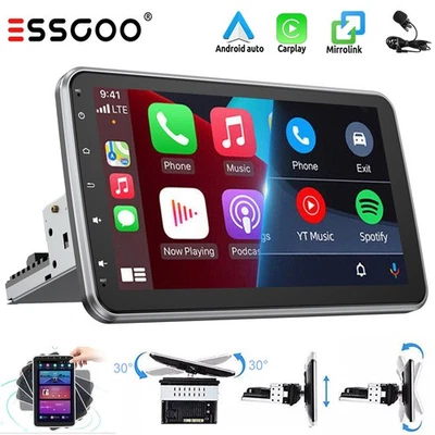 Autoradio 1DIN Android 14 4+64G Carplay Con 10.1" 360° Ruotabile Schermo GPS RDS - Immagine 1 di 4
