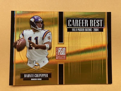 2005 Donruss Elite Career Best  #CB13 Daunte Culpepper 79/500- NM-MT - Image 1 of 2