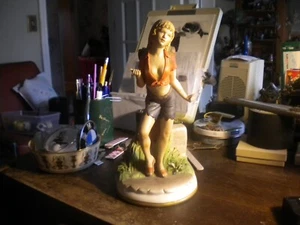 CAPODIMONTE FIGURINE Hitchhiker  ITALY artist signed. - Picture 1 of 4