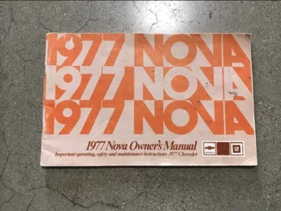 Chevrolet Nova 1977 manual del propietario original Foto 1 de 3