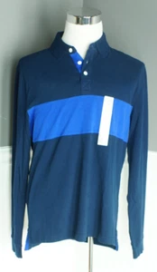 NEU St Johns Bay Herren M Legacy Poloshirt gestreift Kurzarm Baumwolle Golf Neu mit Etikett - Bild 1 von 4