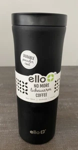 Vaso negro sin BPA Ello No More café tibio 14 OZ nuevo - Imagen 1 de 6