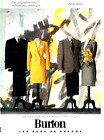 publicité Advertising  1022  1989  Burton  pret à porter  costume laine woolmark
