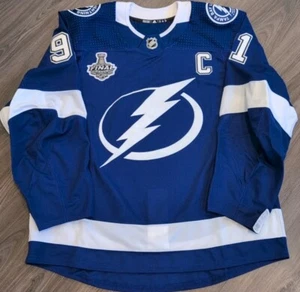 Team Issued MiC Authentic 2020 Cup Steven Stamkos Tampa Bay Lightning Jersey - Picture 1 of 5