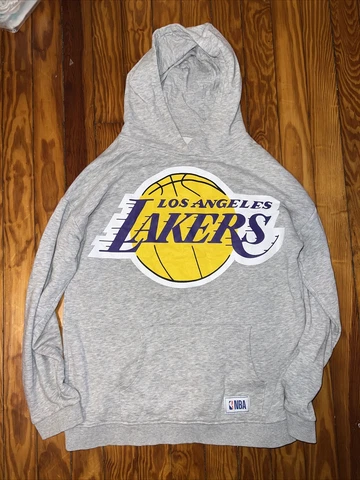 Los Angeles Lakers Gray Hoodie Basketball NBA Youth 12-13 Cover