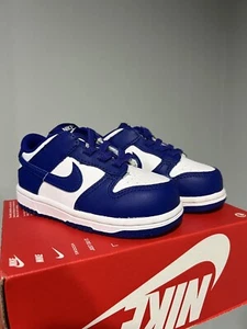 Nike Dunk Low (TDE) Shoes Toddler Little kids SZ 7C White/Concord FB9107-106 - Picture 1 of 5