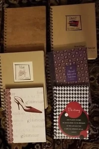 Lot of 6 Study Journals and Spiral-Bound Notebooks Assorted Designs - Picture 1 of 13