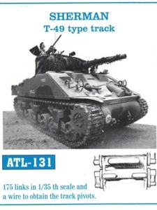 Friulmodel - Pistas de tanque de metal para pista tipo SHERMAN T-49 1/35 - ALT131 - Imagen 1 de 1