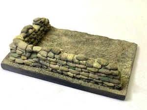 1/35 scale Sandbags Long L wall and Base 180mm x 130mm - Picture 1 of 10