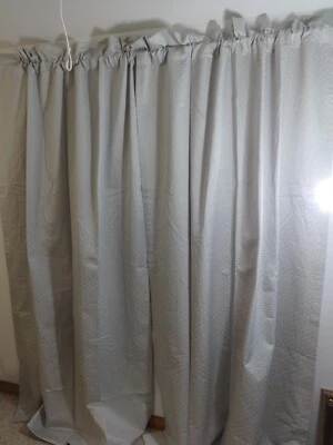 PANELES CORTINA HOLLANDER AZUL CLARO LUNARES BLACK OUT 54" X 84" JUEGO DE 2 Foto 1 de 4