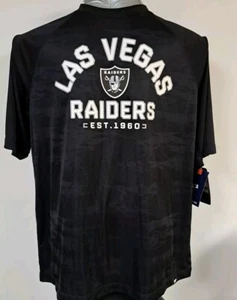 Las Vegas Raiders T Shirt Black Men's 2XL Fanatics Jersey New - Picture 1 of 4