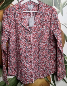 Petite Plume Womens Medium Fleurs Des Bois Pajama Set 100% Cotton NWT - Picture 1 of 9