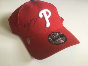 PHILLIES Scott Kingery Autographed CAP/HAT RED Authentic W/Hologram # SGA - Picture 1 of 2