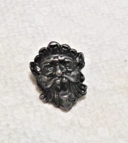 Vintage Antique Metal Picture Battersea Button 1976 DEMON  1 & 1/4" Cover