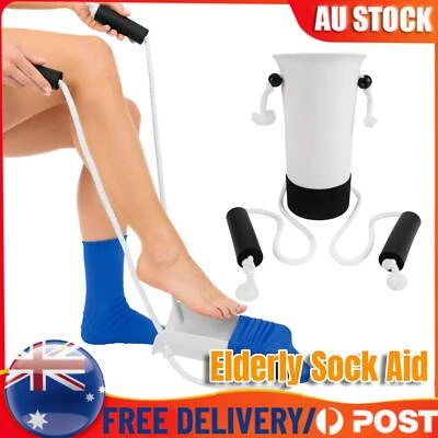 Elderly Sock Aid Sock Helper Puller Easy On Off Pulling Assists Stocking Slider - image 1 of 4
