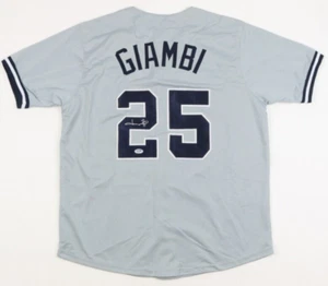 Jason Giambi Signed New York Yankees Jersey (PSA COA) A.L MVP 2000 / 5xAll Star - Picture 1 of 6