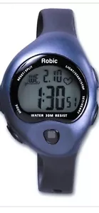 Robic SC-594 Wrist Finger Touch Pulse Rate Monitor Alarm CountDown Timer Watch - Picture 1 of 5