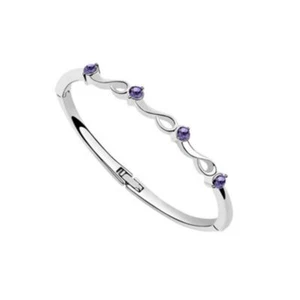 Brazalete Charles William con Piedras de Color Púrpura Regalo Perfecto - Imagen 1 de 3