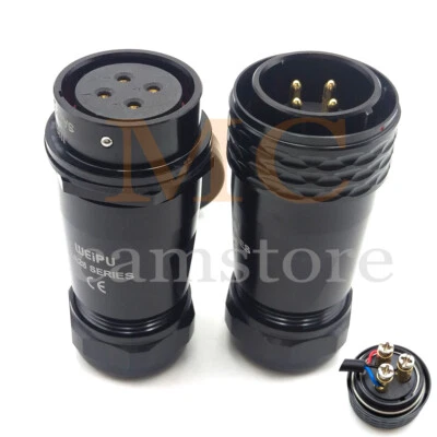 SA28  WEUPU 4Pin Waterproof Connector Plug Socket, Industrial Power Connector - Image 1 of 4
