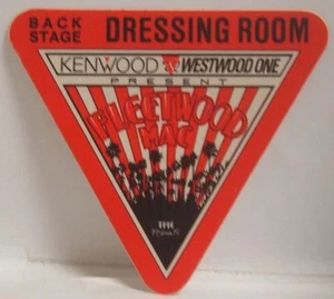 FLEETWOOD MAC / STEVIE NICKS - VINTAGE ORIGINAL TOUR TUCH BACKSTAGE PASS - Bild 1 von 1