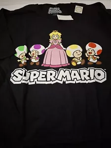 Super Mario Bros. Classic Group T-Shirt Black princess peach - Picture 1 of 4