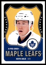 2011-12 O-PEE-CHEE RETRO BLANK BACKS KEITH AULIE ROOKIE TORONTO MAPLE LEAFS #607