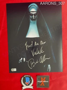Bonnie Aarons The Nun signed 11x14 photo Valak The Conjuring Beckett COA - Picture 1 of 6