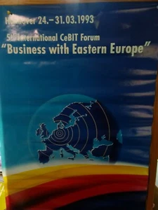 ITHistory (1993) Poster: Business With EASTERN EUROPE International CeBIT Forum - Bild 1 von 1