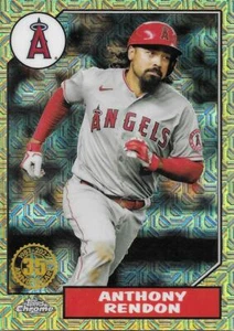  2022 TOPPS ANTHONY RENDON 1987 SILVER PACK MOJO - LOS ANGELES ANGELS - #T87C-72 - Picture 1 of 1