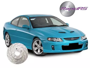 HSV VT VU VX VY VZ R8 MALOO CLUBSPORT SENATOR SLOTTED DISC BRAKE ROTORS FULL SET - Picture 1 of 4