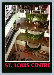 Postkarte Vintage Missouri St Louis Zentrum Innenstadt Einkaufsmöglichkeiten und Restaurants 4 x 6 - Bild 1 von 2